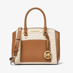 迈克高仕/Michael Kors Park 中号老花拼接手提包 30T9GP9M2B149