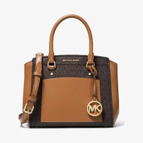 迈克高仕/Michael Kors Park 中号老花拼接手提包 30T9GP9M2B252