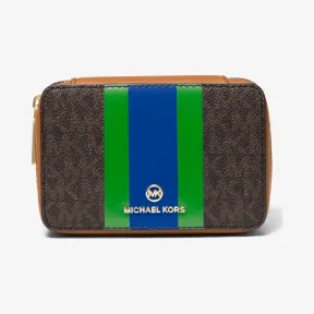 迈克高仕/Michael Kors 小号徽标条纹首饰盒 32F1GTMN5U-0319