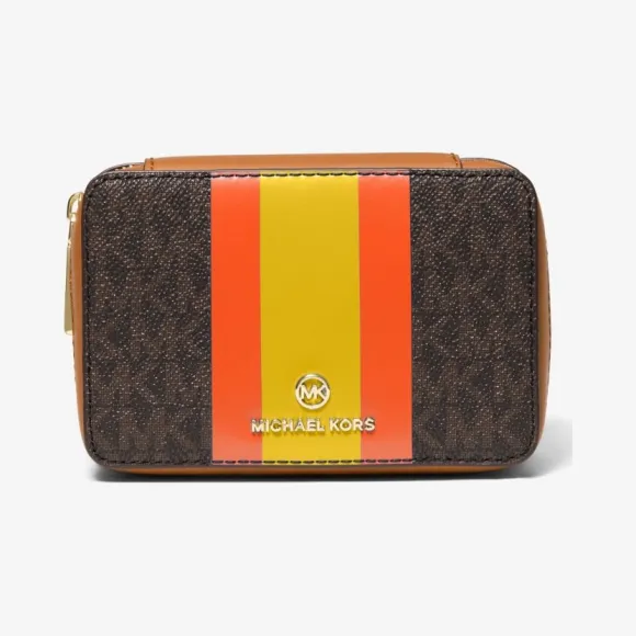迈克高仕/Michael Kors 小号徽标条纹首饰盒 32F1GTMN5U-0623