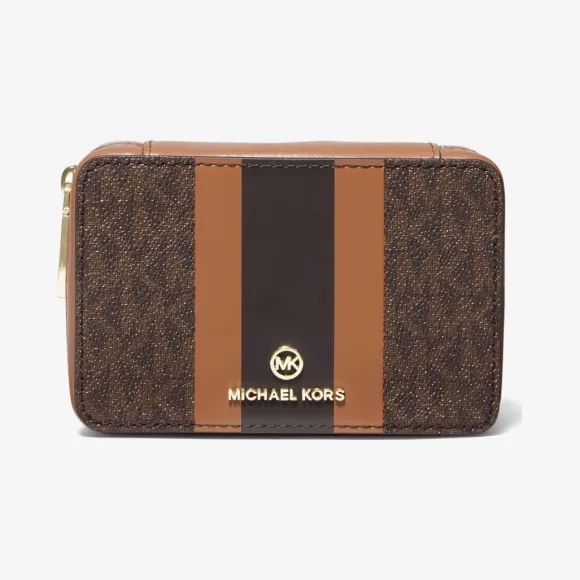 迈克高仕/Michael Kors 小号徽标条纹首饰盒 32H0GTMN5B-1335