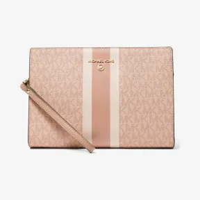 迈克高仕/Michael Kors 中号徽标条纹拉链小包 32H0GTMW8B-2618