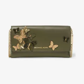 迈克高仕/Michael Kors 大号皮质链条斜挎包 32S9GF5C3K333