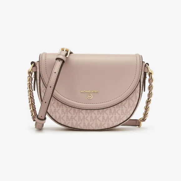 迈克高仕/Michael KorsJet Set Charm 中号老花拼色马鞍包 32T0GT9C6B857