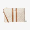 迈克高仕/Michael Kors 大号徽标条纹拉链小包 32T9GF9M3B-1546