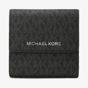 迈克高仕/Michael Kors  灰色混色 Jet Set Travel 小号皮质卡包