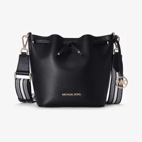 迈克高仕/Michael Kors  黑色 Eden 超小号皮质水桶包