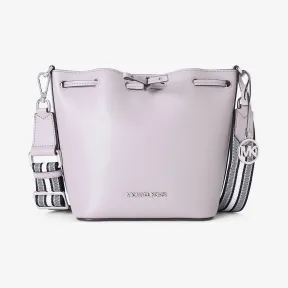 迈克高仕/Michael Kors  珠光灰 Eden 超小号皮质水桶包