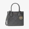 迈克高仕/Michael Kors  Mercer 中号格纹皮质手提包 35S1GM9M6L050