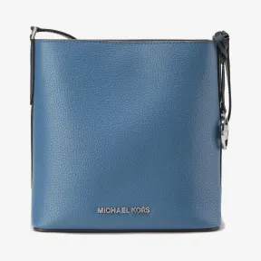 迈克高仕/Michael Kors  蓝灰色 Kimberly 小号皮质水桶包