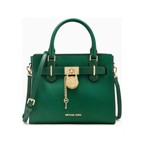 迈克高仕/Michael Kors Hamilton 小号手提包  宝石绿 手提包 35T1GHMS1L395