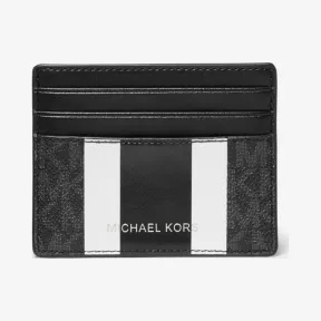迈克高仕/Michael Kors Hudson 徽标条纹长款卡包 39F1LHDD2B-0001