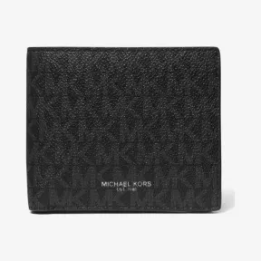 迈克高仕/Michael Kors Greyson 徽标对折钱包，配零钱袋 39F9LGYF3B-0001