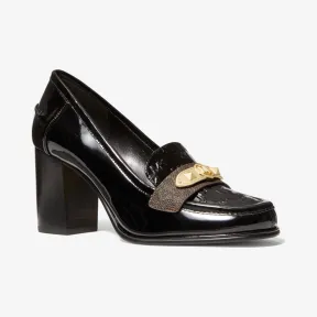 迈克高仕/Michael Kors Jackie 徽标压花漆皮乐福鞋 40F1JKMP1A-0001