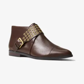 迈克高仕/Michael Kors Brody 底跟皮质踝靴 40F6BOFE5L216