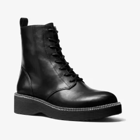 迈克高仕/Michael Kors Tavie 皮革战斗靴 40R9TVFE6L-0001