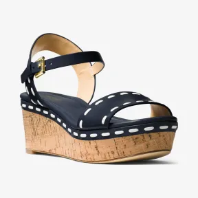 迈克高仕/Michael Kors Fallon 皮质厚底凉鞋 40S7FAFA3L423