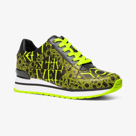 迈克高仕/Michael Kors Billie 字母印花皮质运动鞋 43T9BIFS1W728