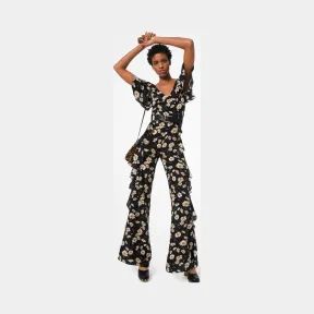 迈克高仕/Michael Kors Daisy 双绉荷叶边连身裤 440PKN113-0795