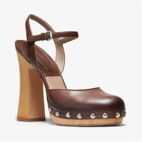 迈克高仕/Michael Kors Gail 抛光小牛皮玛丽珍木屐 46T9GAHP2L-0236