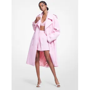 迈克高仕/Michael Kors 羊毛系带大衣 女士 玫瑰红 大衣 508AKU516X670