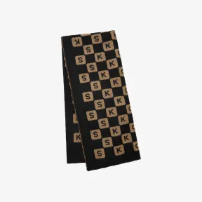 迈克高仕/Michael Kors 棋盘格羊毛围巾 538556001