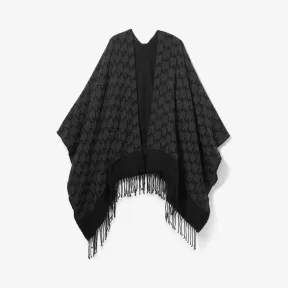 迈克高仕/Michael Kors 徽标提花 Ruana 539220-2975