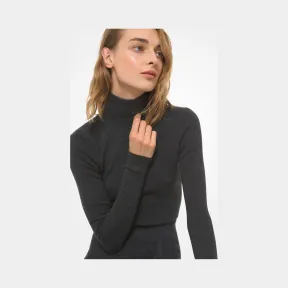 迈克高仕/Michael Kors 罗纹美利奴羊毛高领连体衣 610AKR911-0029