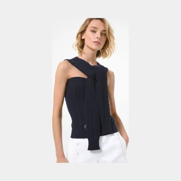 迈克高仕/Michael Kors 斜纹羊绒挂脖 648AKQ951-0436