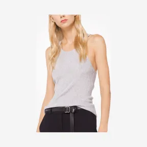 迈克高仕/Michael Kors 金属感弹力粘胶罗纹背心 659AKK978-0040