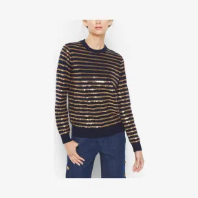 迈克高仕/Michael Kors 圆领条纹针织衫 663RRH977477