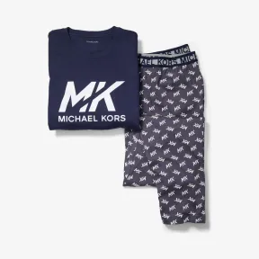 迈克高仕/Michael Kors 标志棉睡衣套装 9F09E10641-0410