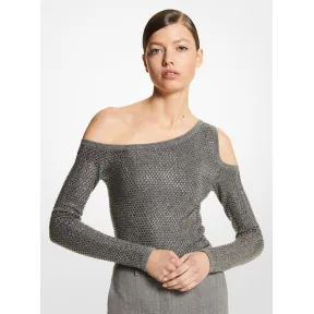 迈克高仕/Michael Kors 露肩长袖连体衣 女士 灰色 连体衣 BK462Y0003039