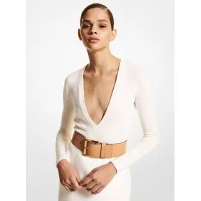 迈克高仕/Michael Kors V领长袖连体衣 女士 白色 连体衣 BK467Y0003100