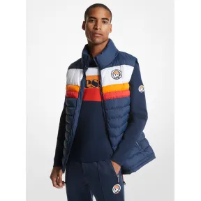 迈克高仕/Michael Kors MICHAEL KORS X ellesse 拼色马甲 男士 藏青/白/橙/红 马甲 CR320545KE413