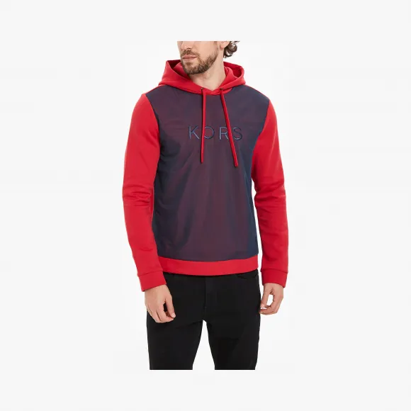 迈克高仕/Michael Kors Kors 印花拼色连帽卫衣 CS95H775MF625