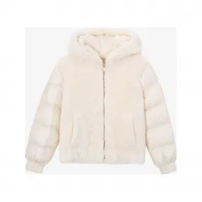 迈克高仕/Michael Kors 连帽拉链羽绒服 女士 白色 羽绒服 JF2208UD3Y110