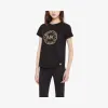 迈克高仕/Michael Kors  黑色 MK Logo 运动短袖