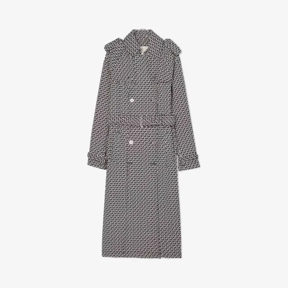 迈克高仕/Michael Kors  MK Logo 长款风衣 JU02HP6CSY115