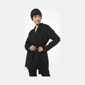 迈克高仕/Michael Kors 羊毛混纺裹身大衣 MF1204XGBX-0001