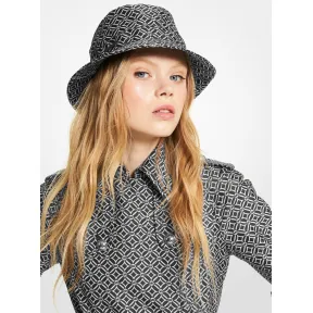 迈克高仕/Michael Kors Logo 印花渔夫帽 女士 黑色/白色 渔夫帽 MF200016NP110