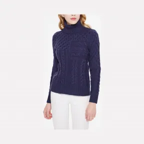 迈克高仕/Michael Kors 女士 格纹设计高领毛衣 MF96P0MCHM456