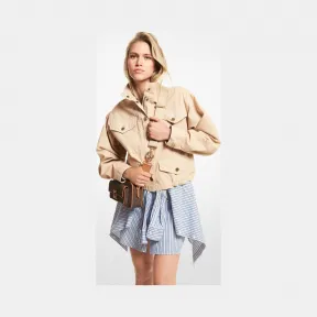 迈克高仕/Michael Kors 棉帆布风衣 MH1204BD0X-0250