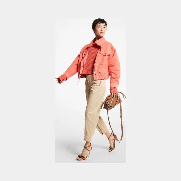 迈克高仕/Michael Kors 棉帆布风衣 MH1204BD0X-0671