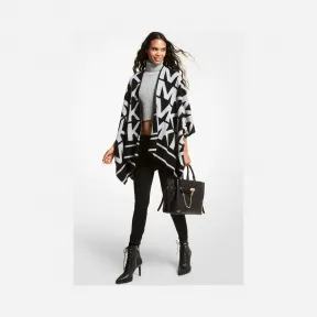 迈克高仕/Michael Kors 羊毛混纺徽标斗篷 MH1607KCSN-0001