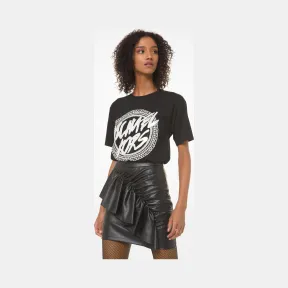 迈克高仕/Michael Kors 女士 涂鸦字母印花 T 恤 MH95MEU97J099