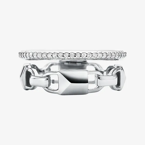 迈克高仕/Michael Kors Mercer Link 银色指环 MKC1025040