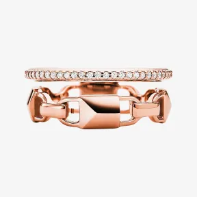 迈克高仕/Michael Kors Mercer Link 玫瑰金色指环 MKC1025791