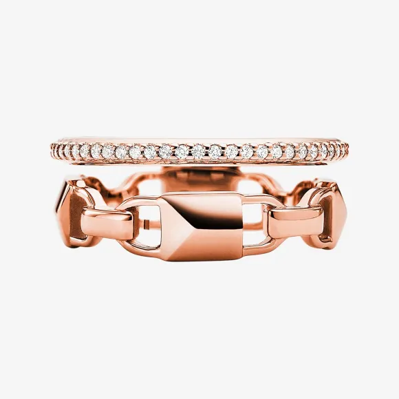 迈克高仕/Michael Kors Mercer Link 玫瑰金色指环 MKC1025791
