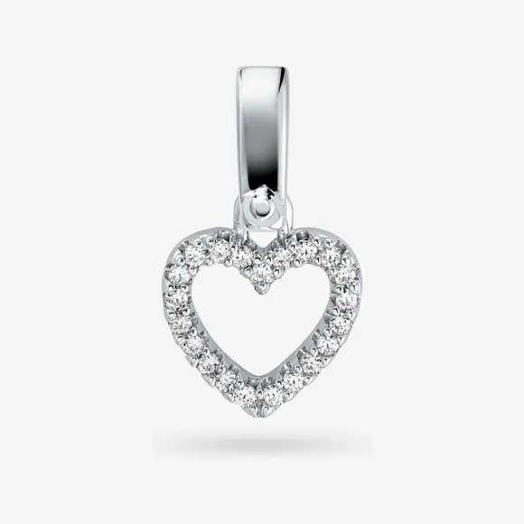 迈克高仕/Michael Kors 银色心形镶钻手链吊坠 MKC1072040